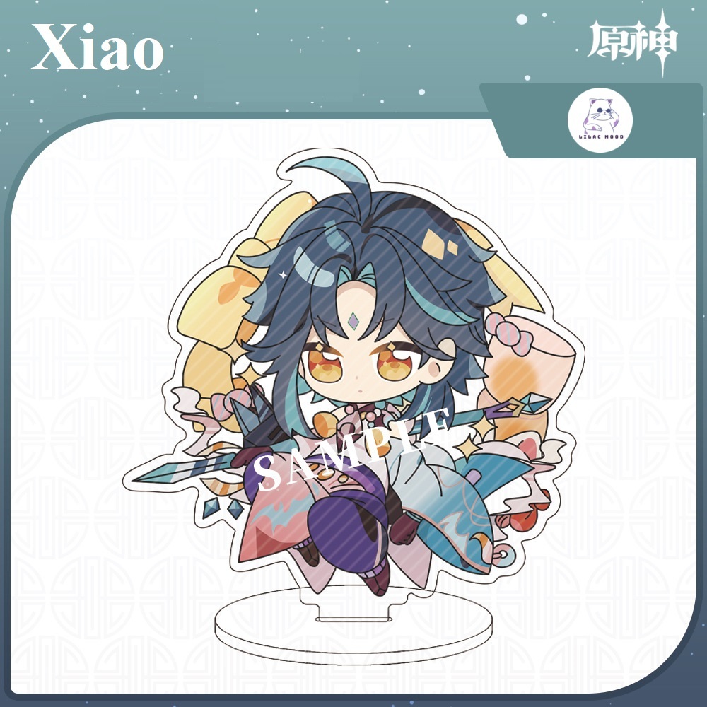 Mô hình Genshin Impact mini | Standee Mô hình nhân vật đứng Acrylic siêu dễ thương Xiao Venti Zhongli Yae Kazuha Ei