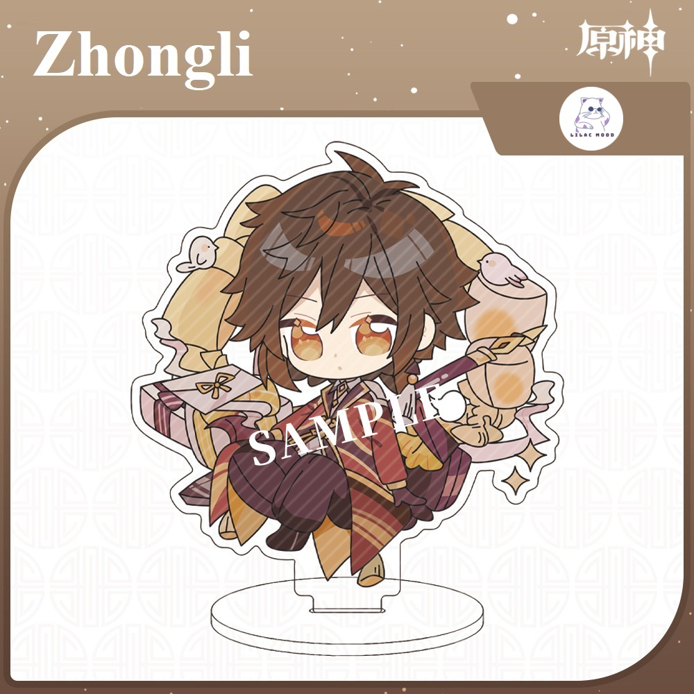 Mô hình Genshin Impact mini | Standee Mô hình nhân vật đứng Acrylic siêu dễ thương Xiao Venti Zhongli Yae Kazuha Ei