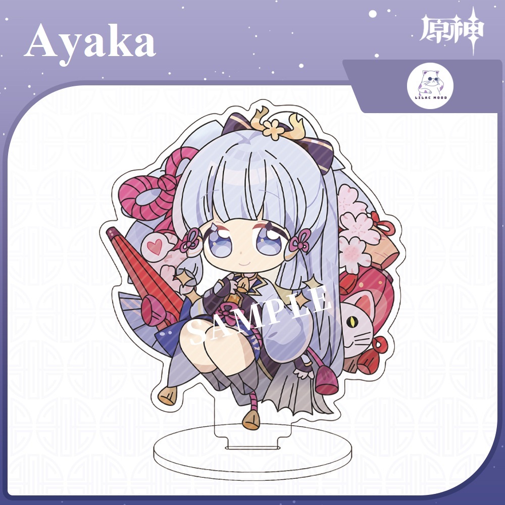 Mô hình Genshin Impact mini | Standee Mô hình nhân vật đứng Acrylic siêu dễ thương Xiao Venti Zhongli Yae Kazuha Ei