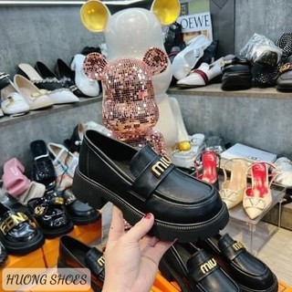 Giày lười lolita oxford nữ qccc đế cao 4.5cm