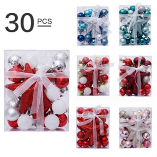  E71 Set Quả Châu Ngôi Sao 30 món nhí Trang Trí Cây Thông Giáng Sinh Treo Trang Trí Noel 