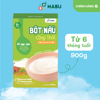 Bột ăn dặm Mabu nấu nhanh cho bé cho bé từ 6 tháng tuổi, kiểu Nhật