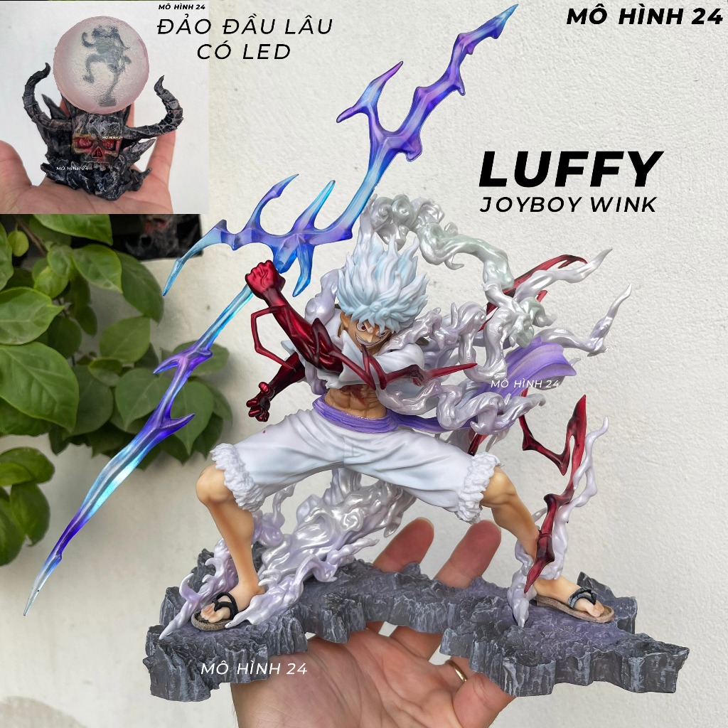 Mô hình Luffy Joyboy Wink figure one piece HÀNG cao cấp F1 sắc nét nika gear 5 mặt trăng ở đảo quỷ