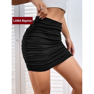[ BIGSIZE TỪ 55-90KG ] CBS10 Chân váy thun nhún 2 bên