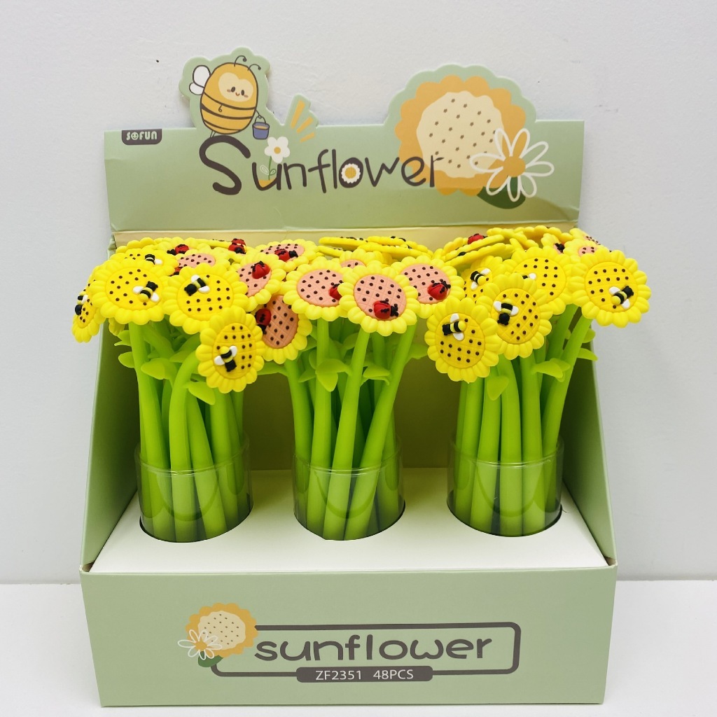 Bút bi cute CT28 ngòi 0.5mm, mực đen nét chữ đều có nhiều nhân vật hình hoạt hình cute dễ thương