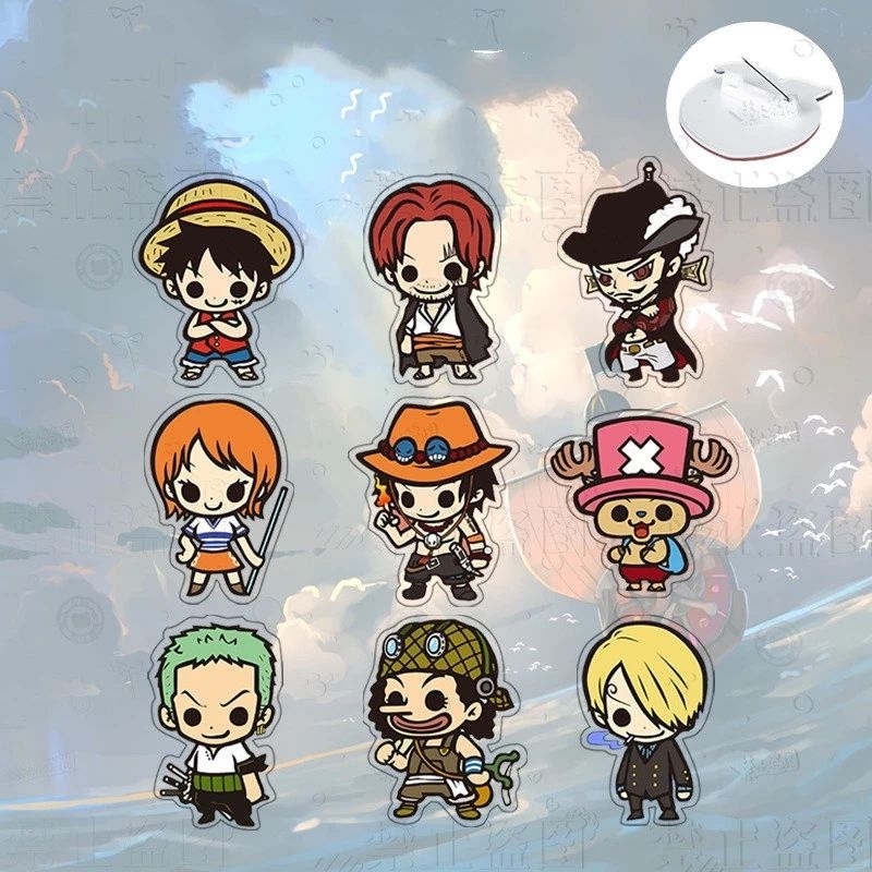 Hoạt hình ghim cài áo hình nhân vật Luffy trong Onepiece độc đáo