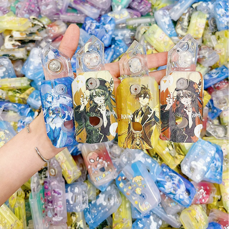 Dao Vô Tri Trong Suốt, Dao Cà Rốt 3D Có Đèn Mẫu Thú Sarino, Siêu Nhân Hot Trend Cho Bé