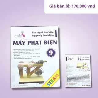 Đồ chơi khoa học STEM / STEAM lắp ráp - Máy phát điện bằng tay