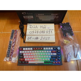 (MẠCH XUÔI +  ĐÃ MOD ) Bàn phím cơ AKKO 5075B Plus V2  Dracula Castle  (Multi-modes / RGB / Hotswap / Gasket mount)