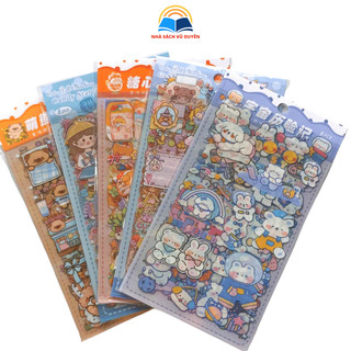 Sticker trong suốt trang trí sổ nhiều mẫu GB21027