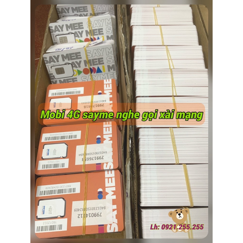 Sim MOBI 4G sayme nghe gọi xài mạng giá rẻ