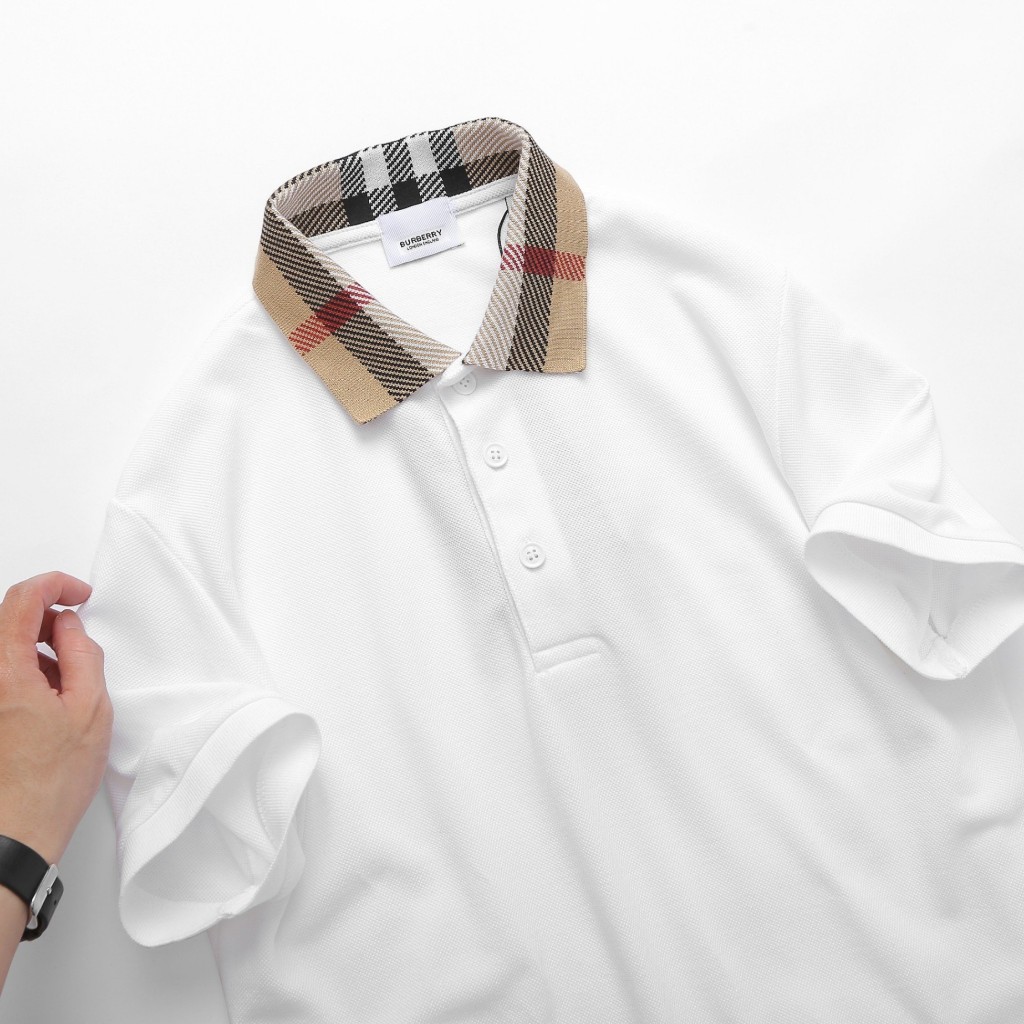Áo Polo Nam BBR Ngắn Tay Cổ Phối Karo PL32, Form slim, vải cotton gai pique, thấm hút, Hàng VNXK