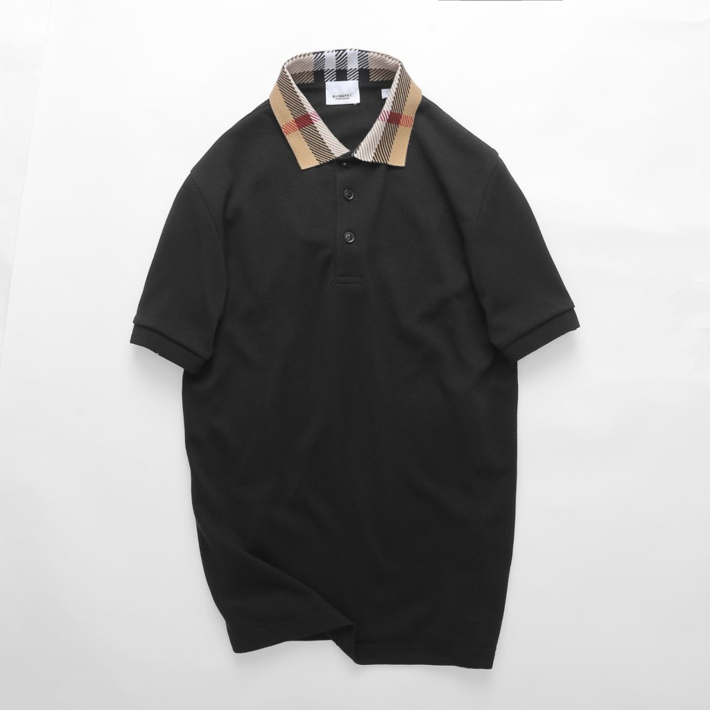 Áo Polo Nam BBR Ngắn Tay Cổ Phối Karo PL32, Form slim, vải cotton gai pique, thấm hút, Hàng VNXK