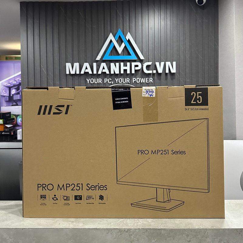 Màn Hình MSI PRO MP251 IPS/ Full HD/ 100Hz/ 1Ms Hàng chính hãng bảo hành 24th | BigBuy360 - bigbuy360.vn