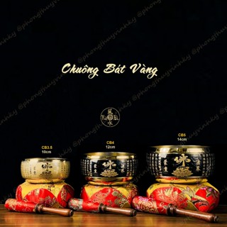   Tổng Hợp  Chuông Bát Vàng - Vật Phẩm Thờ Cúng Đồng Vĩnh Tiến Chất Lượng Cao 