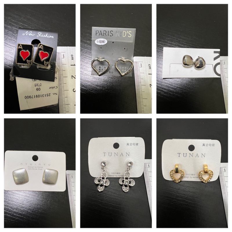 Bông tai kim loại nhiều mẫu