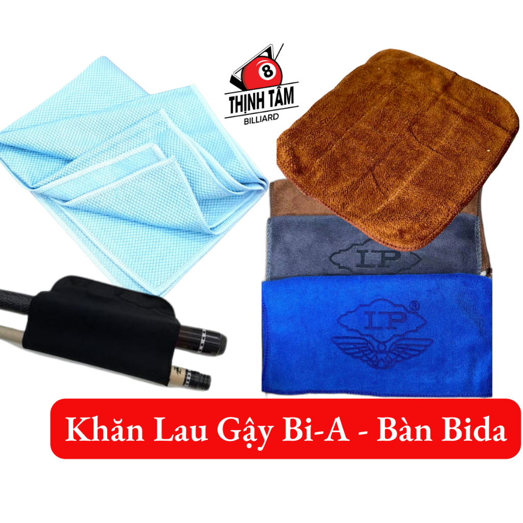 [THỊNH TÂM] Khăn Lau Gậy Bida Cotton 100%, Khăn Vệ Sinh Bàn Bida Vải Bông Lau Đồ Gỗ Chăm Sóc Cơ Bi-A [ KHĂN LAU ]