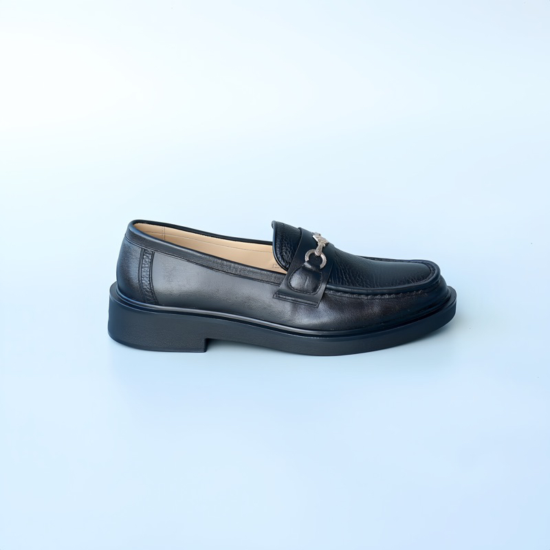 Giày YOUTH Modern Loafer - Black , Da bò nappa loại 1 - YH668 ( BẢO HÀNH 18 THÁNG )