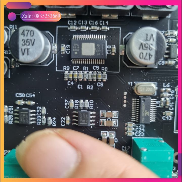 ZK-502T mạch khuếch đại âm thanh 2.0 Wuzhi 50*50w bluetooth 5.0