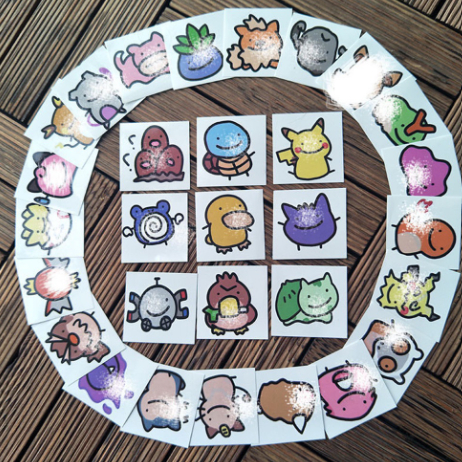 Gấu bông Pokemon Combo 4 Pokémon khởi đầu vùng Kanto + + tặng 1 hình xăm dễ thương bất kỳ