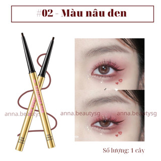 Bút chì kẻ mắt màu nâu đen lâu trôi, bền màu dễ kẻ cho người mới bắt đầu (02)