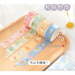 Cuộn băng dán washi giấy trang trí dễ thương Decor
