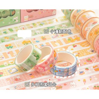 Cuộn băng dán washi giấy trang trí dễ thương Decor