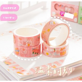 Cuộn băng dán washi giấy trang trí dễ thương Decor
