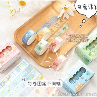 Cuộn băng dán washi giấy trang trí dễ thương Decor