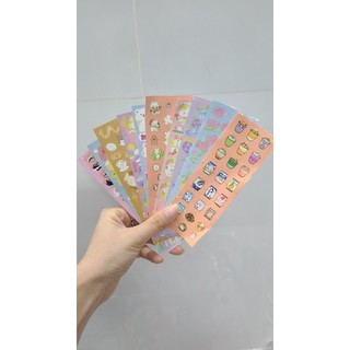 Sticker trang trí set 10,20,50 sticker cute hoạt hình đáng yêu