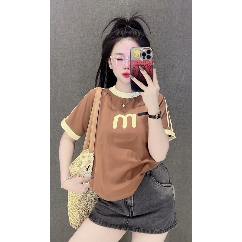 Áo phông 3158 baby tee form vừa 35-56 kg chất Cotton khô