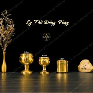 Ly Thờ Trơn - Chung Nước - Vật Phẩm Thờ Cúng Đồng Vĩnh Tiến Chất Lượng Cao
