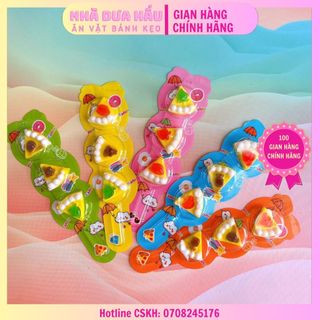 Combo 5 xiên ép kẹo dẻo hình pizza Hongkong cây 10gam