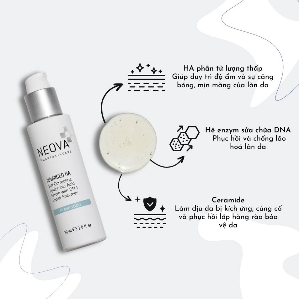 Măng tây babay - Serum HA Cấp Ẩm Phục Hồi Neova Advanced HA