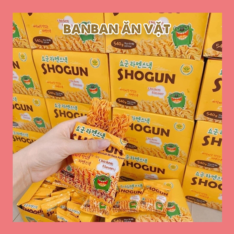 Thùng 30 gói Thùng Mì trẻ em Shogun/Kaaro Hàn Quốc ăn liền