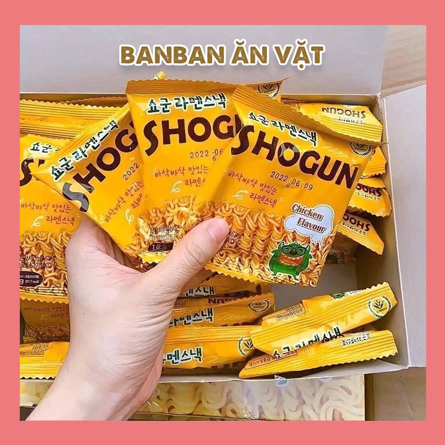 Thùng 30 gói Thùng Mì trẻ em Shogun/Kaaro Hàn Quốc ăn liền