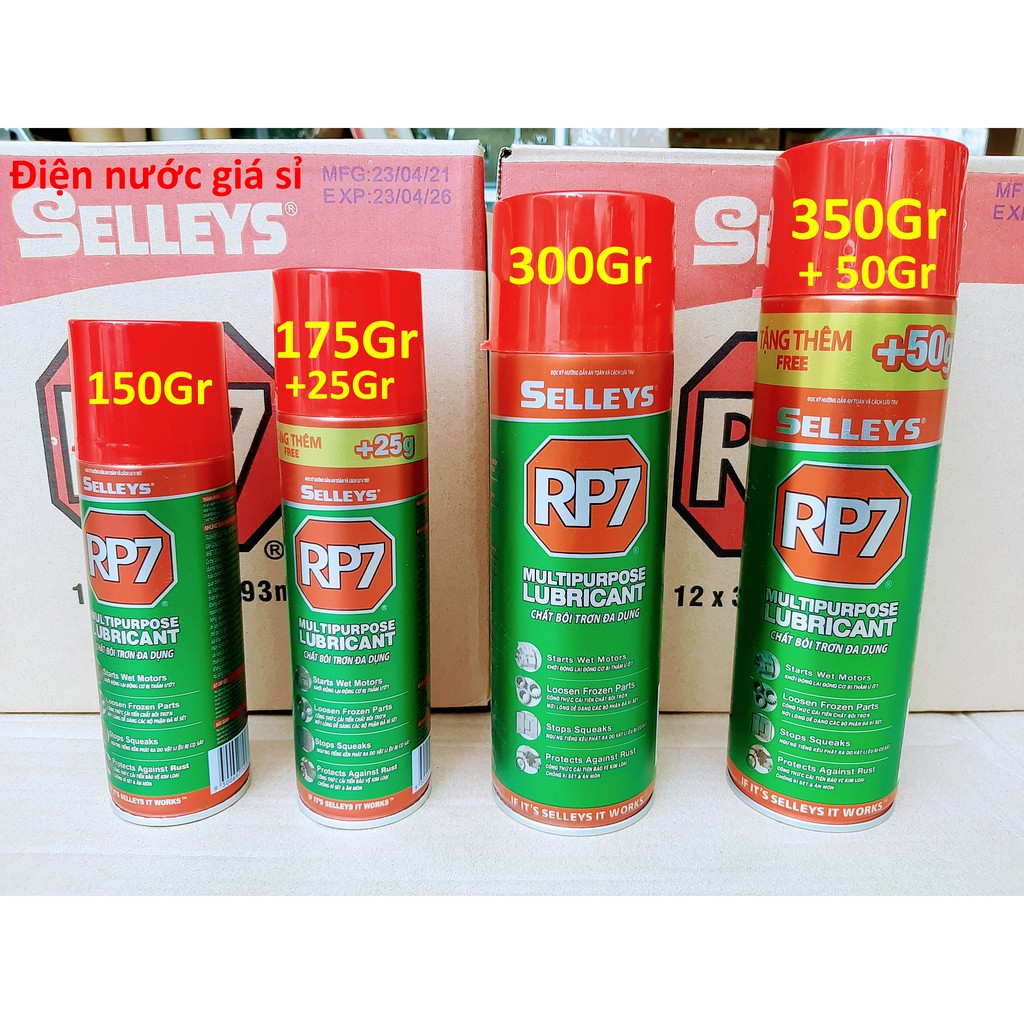 RP7 Chai xịt tẩy rỉ sét chống rỉ sét và bôi trơn các chi tiết kim loại 150g 175g 300g 350g