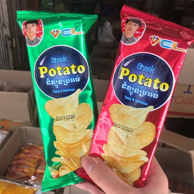 5 Gói Snack Khoai Tây Chiên Giòn POTATO đồ ăn vặt ngon, ăn vặt tuổi thơ cổng trường