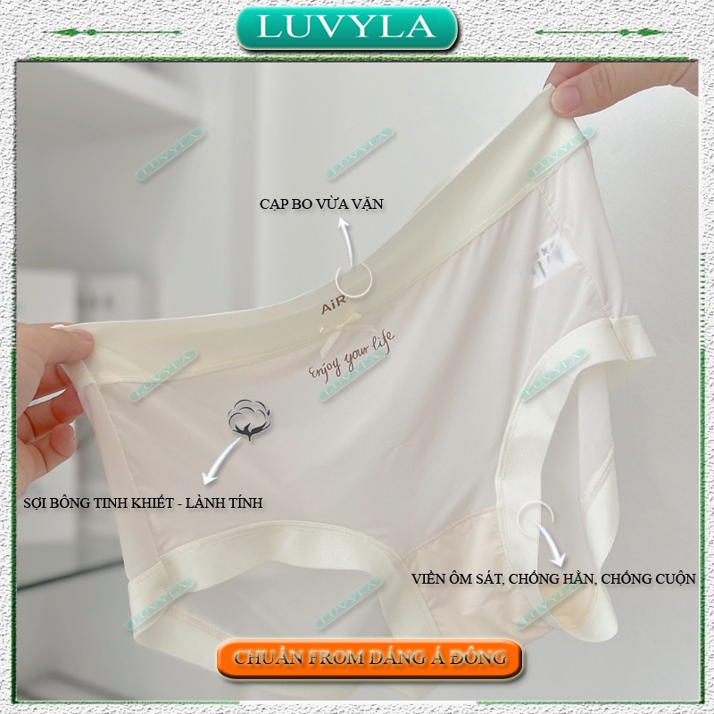 Quần lót nữ su đúc thun lạnh kháng khuẩn cao cấp tàng hình LUVYLA QLS10