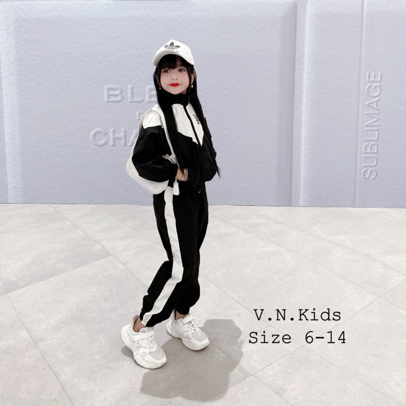 Bộ gió thêu Praa 2 lớp cho Bé size đại 18kg-43kg