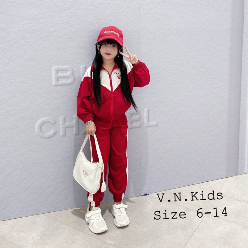 Bộ gió thêu Praa 2 lớp cho Bé size đại 18kg-43kg