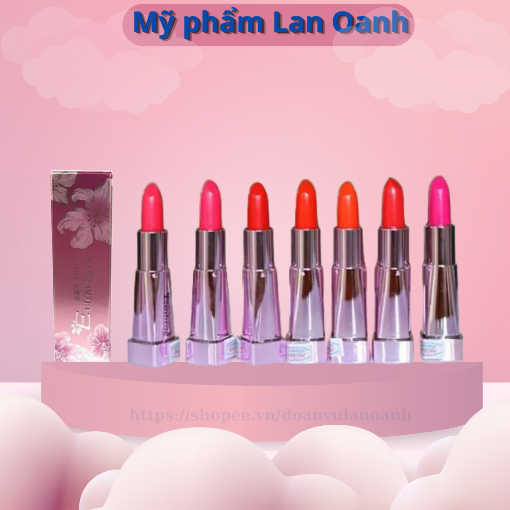 Son môi dưỡng ẩm không trôi Embisu Glow Lip Tint hàn quốc