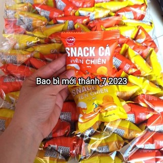 Snack cá viên chiên ,bim bim cá viên chiên siêu ngon siêu giòn bịch 60 gói