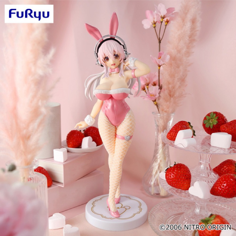 Mô hình  Sonico Bicute Bunnies figure - pink ver - siêu sexy chính hãng Furyu Nhật Bản - super sonico