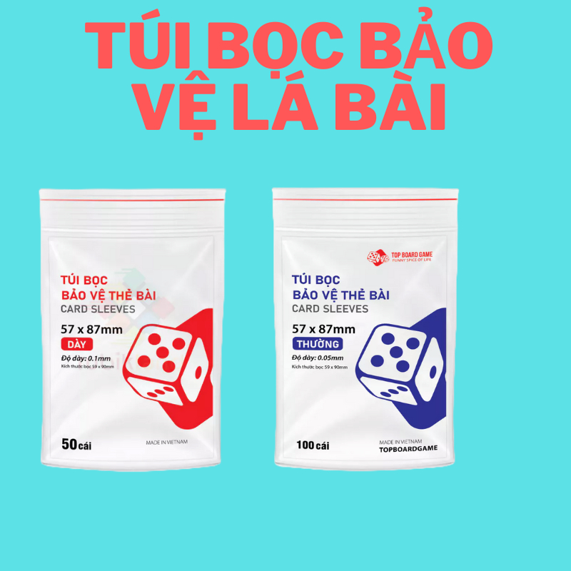 Túi bọc sleeve bảo vệ cho thẻ bài card đựng thẻ bài UNO MA SÓI MÈO NỔ drinking game