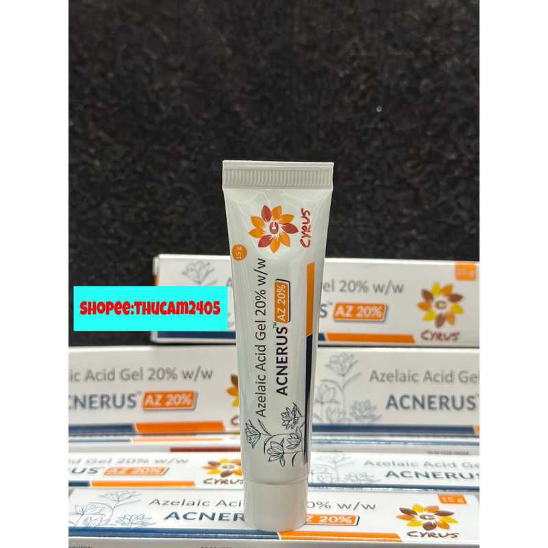 Gel ACNERUS AZ Azelaic acid 20% giúp mờ thâm mụn, thâm đỏ, giảm mụn .