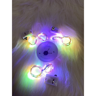 Dây đèn led trang trí đom đóm, đèn fairy light, decor phòng ngủ, cây thông noel, giáng sinh, lễ Tết dùng pin dài 2m