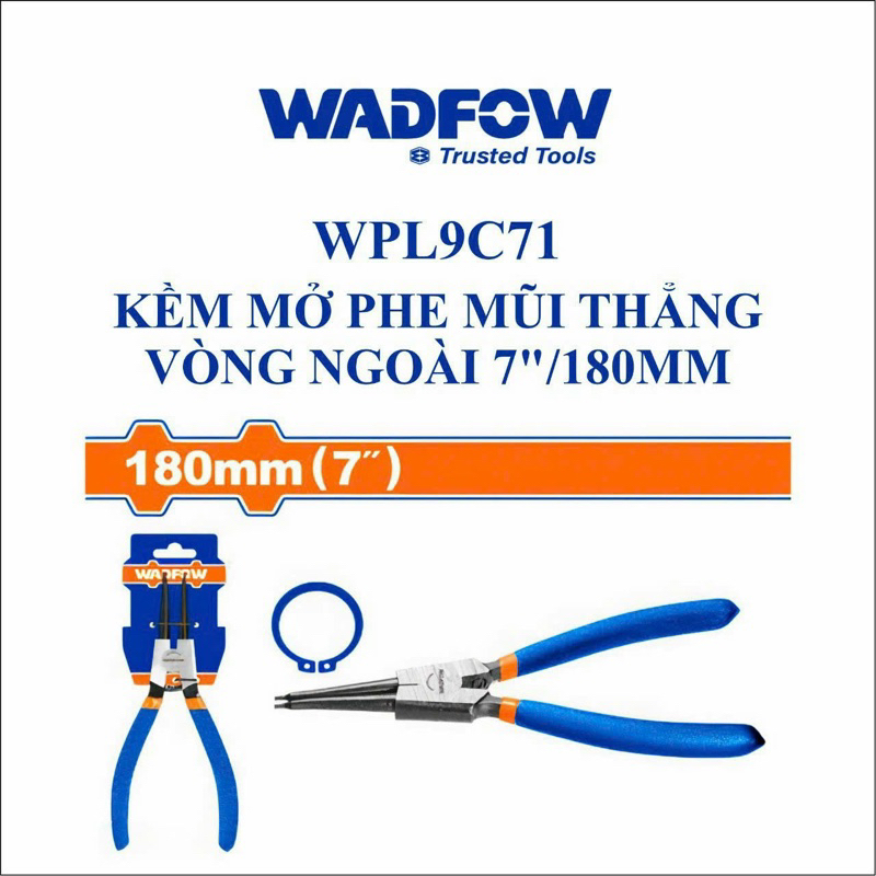 Kìm mở phe ngoài mũi thẳng WADFOW WPL9C71 (Chính hãng TPC)