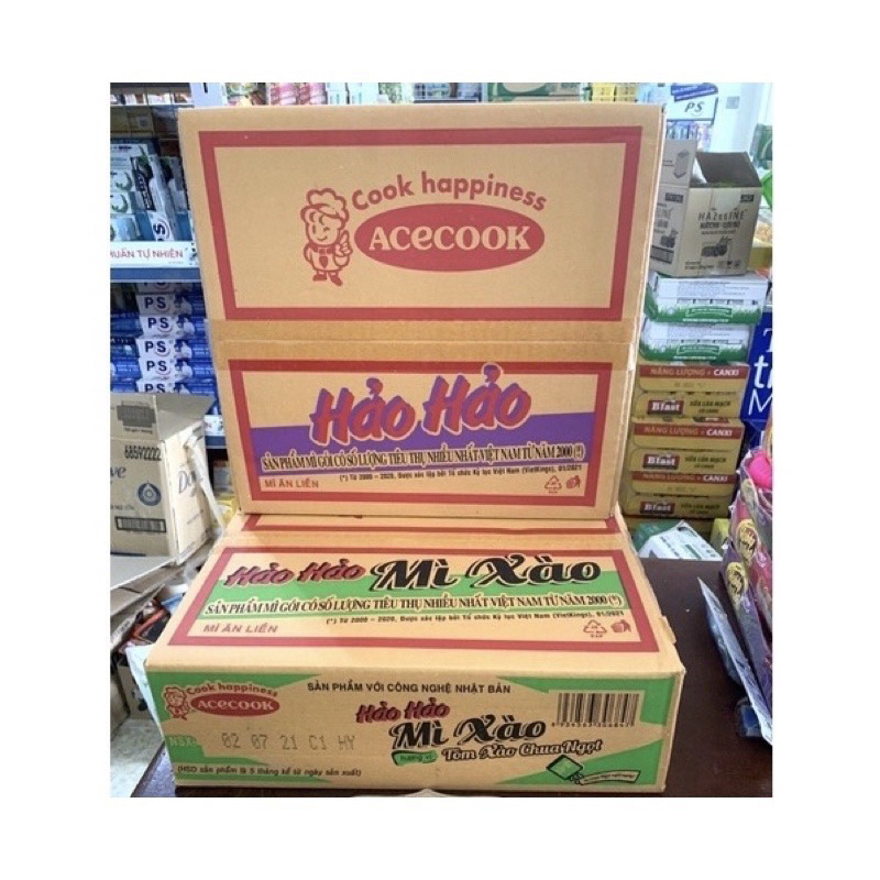 Mì tôm hảo hảo xào