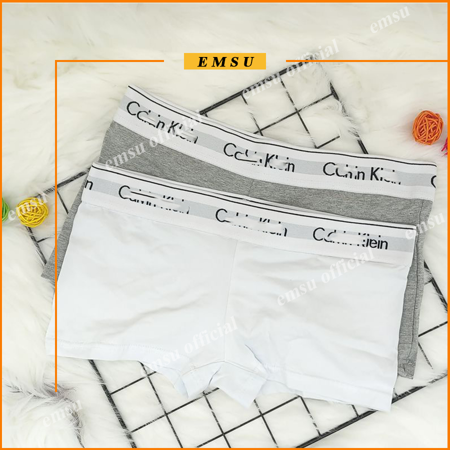 Quần Lót Dáng Đùi Nữ Underwear Boxer Calvin Klein Thể Thao Chất Vải Cotton Co Dãn Mềm Mịn